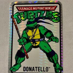 Teenage Mutant Ninja Turtles Donatello Reptile Toy Card - Green